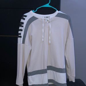 Victoria’s Secret Pink lace up oversized hoodie